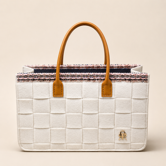 BOLSO PEQUEÑO TRAMA 11 OFF WHITE