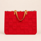 BOLSO GRANDE TRAMA FIELTRO 17 CARMIN