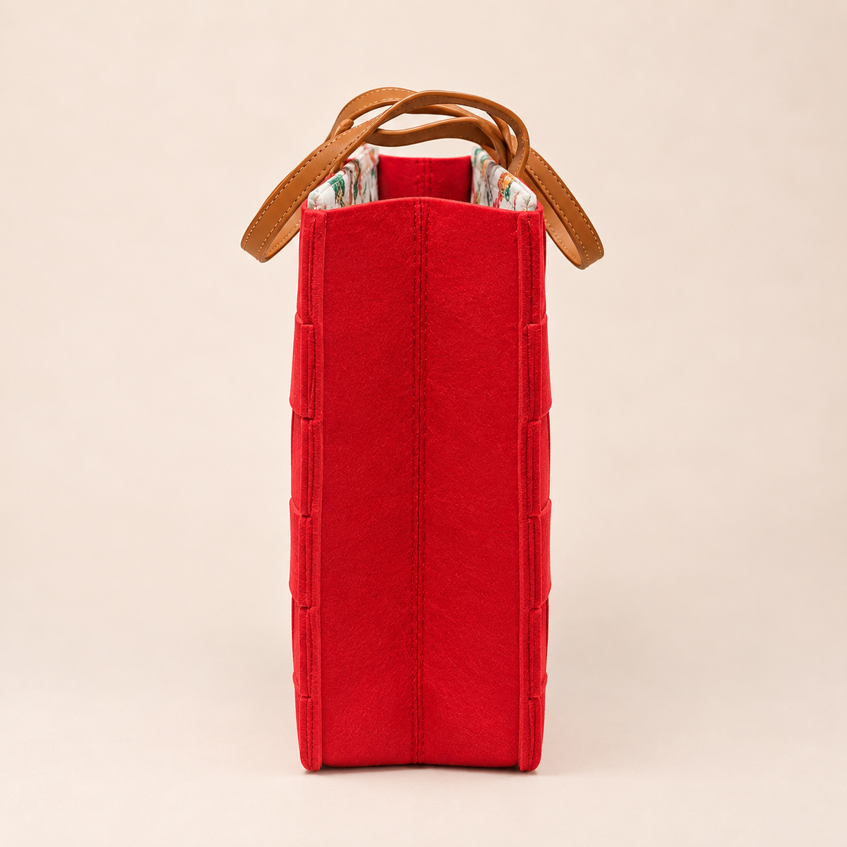 BOLSO MEDIANO TRAMA CARMIN