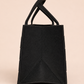 BOLSO MEDIANO TRAMA FIELTRO 08 NEGRO