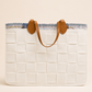 BOLSO MEDIANO TRAMA FIELTRO OFF WHITE