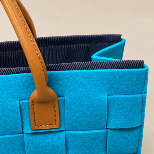 BOLSO PEQUEÑO TRAMA AQUA
