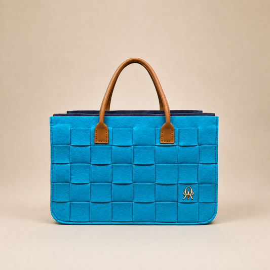 BOLSO PEQUEÑO TRAMA AQUA