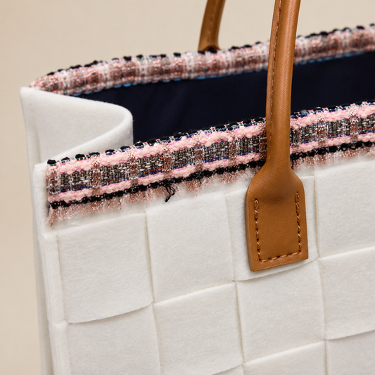 BOLSO PEQUEÑO TRAMA 11 OFF WHITE